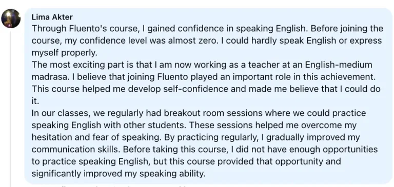 Student feedback